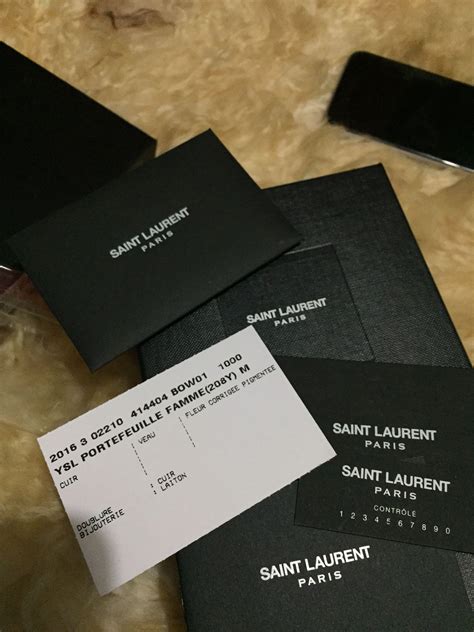 t shirt ysl fake|ysl authenticity card.